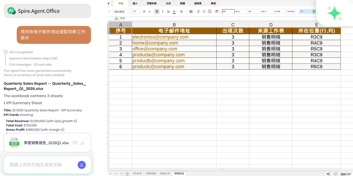 Extract and organize specific data points automatically.