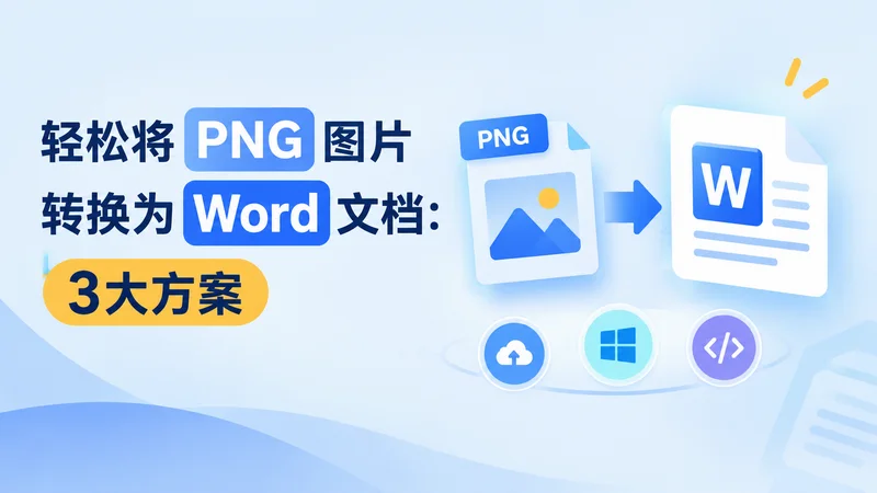 PNG 转 Word 的 5 种方案:在线工具、Word 和 Python 自动化