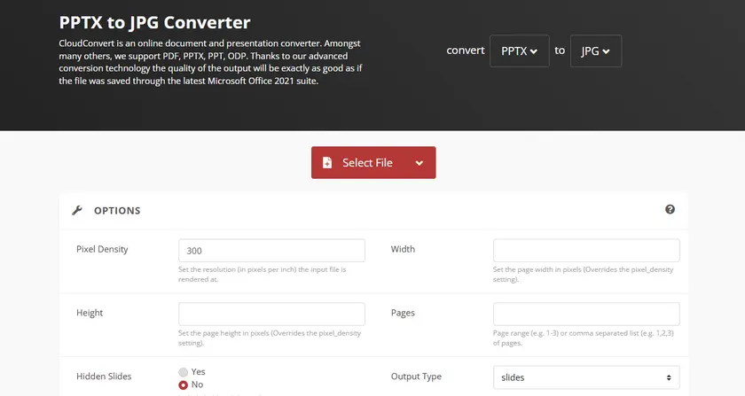 使用在线工具将PPT转换为图片