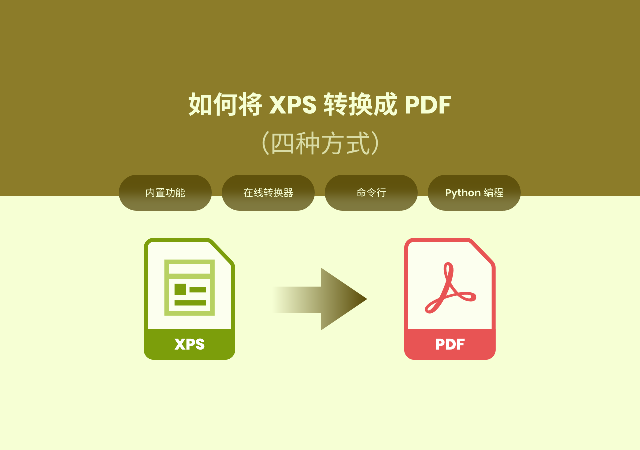 将 XPS 转换为 PDF:内置、在线与脚本方法