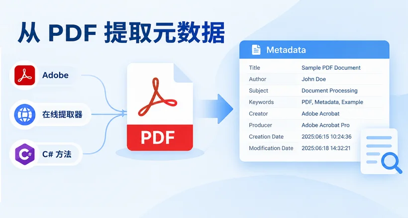 从 PDF 提取元数据的 3 种可靠方法,快速读取文档隐藏信息