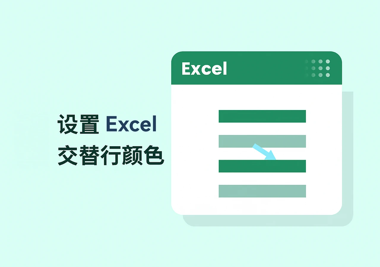 实现 Excel 交替行颜色:隔行变色设置教程