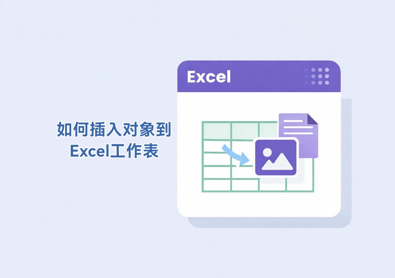 如何在 Excel 中插入对象:嵌入与链接文件